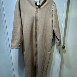 Smash & Tess Beige Full-Length Zip Jumpsuit